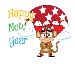 MonkeyOpoly Christmas & New Years sticker #2839546