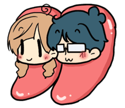 Yome-chan & Otto-kun.Fukuoka valve ver. sticker #2839739