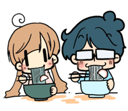 Yome-chan & Otto-kun.Fukuoka valve ver. sticker #2839740