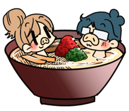 Yome-chan & Otto-kun.Fukuoka valve ver. sticker #2839746