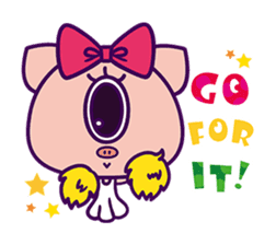 Kurikuri piggy chan(English Version) sticker #2839950