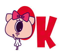 Kurikuri piggy chan(English Version) sticker #2839954