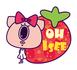 Kurikuri piggy chan(English Version) sticker #2839955