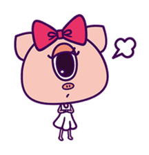 Kurikuri piggy chan(English Version) sticker #2839956