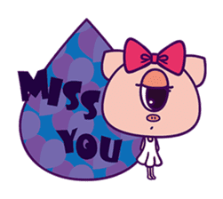 Kurikuri piggy chan(English Version) sticker #2839958