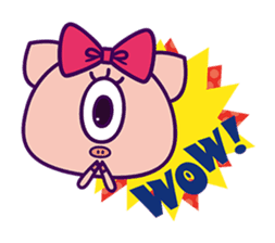 Kurikuri piggy chan(English Version) sticker #2839959