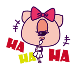 Kurikuri piggy chan(English Version) sticker #2839961
