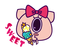 Kurikuri piggy chan(English Version) sticker #2839965