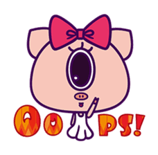 Kurikuri piggy chan(English Version) sticker #2839967