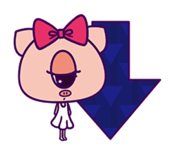Kurikuri piggy chan(English Version) sticker #2839978