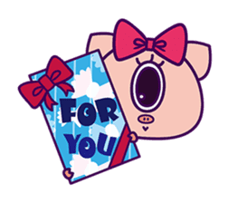 Kurikuri piggy chan(English Version) sticker #2839982