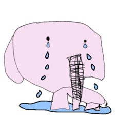 A pink elephant sticker #2840995