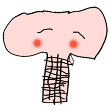 A pink elephant sticker #2840997