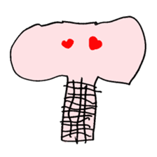 A pink elephant sticker #2841024