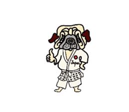 Naughty pug-chan sticker #2841071
