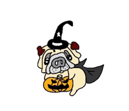Naughty pug-chan sticker #2841081
