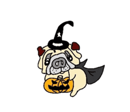 Naughty pug-chan sticker #2841081