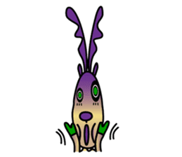 The cute reindeer speaking Finnish sticker #2843234