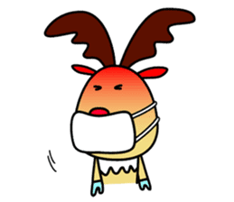 The cute reindeer speaking Finnish sticker #2843235