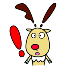 The cute reindeer speaking Finnish sticker #2843236