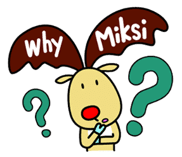 The cute reindeer speaking Finnish sticker #2843245