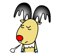 The cute reindeer speaking Finnish sticker #2843250
