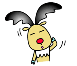The cute reindeer speaking Finnish sticker #2843254