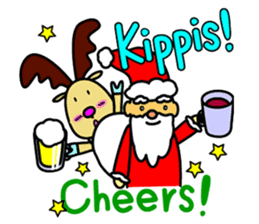 The cute reindeer speaking Finnish sticker #2843266