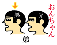 Hokkaido dialect  of wall side family sticker #2843497