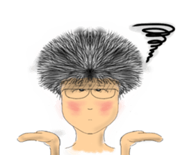 Afro girl - Mini sticker #2844485