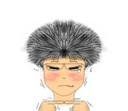 Afro girl - Mini sticker #2844491