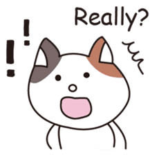 Greeting and Reply!Mike Neko San!Eng.ver sticker #2844456