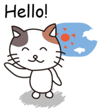 Greeting and Reply!Mike Neko San!Eng.ver sticker #2844464