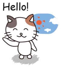 Greeting and Reply!Mike Neko San!Eng.ver sticker #2844464