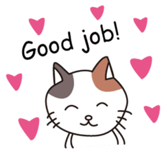 Greeting and Reply!Mike Neko San!Eng.ver sticker #2844467