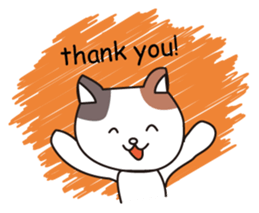 Greeting and Reply!Mike Neko San!Eng.ver sticker #2844468