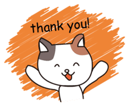 Greeting and Reply!Mike Neko San!Eng.ver sticker #2844468