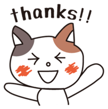 Greeting and Reply!Mike Neko San!Eng.ver sticker #2844469