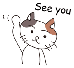 Greeting and Reply!Mike Neko San!Eng.ver sticker #2844476