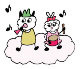 Brother  Fuwappe  and his sister sticker #2844534