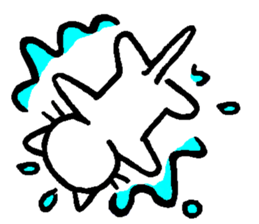 Every day of a white cat sticker #2845664