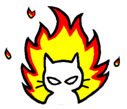 Every day of a white cat sticker #2845669