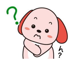 Lovely hanging ear dogs sticker #2845847