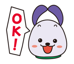 Lovely hanging ear dogs sticker #2845859