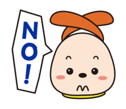 Lovely hanging ear dogs sticker #2845860