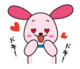 Lovely hanging ear dogs sticker #2845863