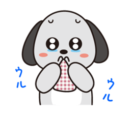 Lovely hanging ear dogs sticker #2845865