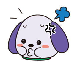 Lovely hanging ear dogs sticker #2845867