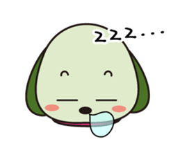 Lovely hanging ear dogs sticker #2845868