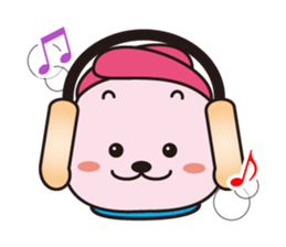 Lovely hanging ear dogs sticker #2845869